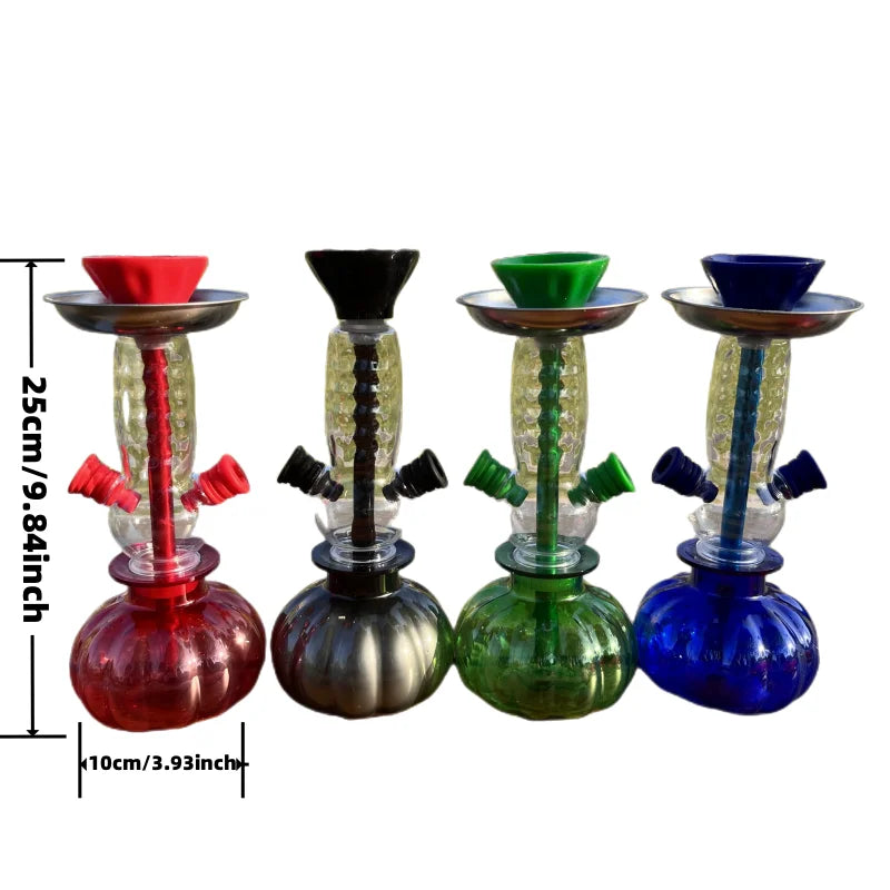 Chicha Ensemble Ovale Guillé Acrylique Double Tuyau Silicone Huge Mai
