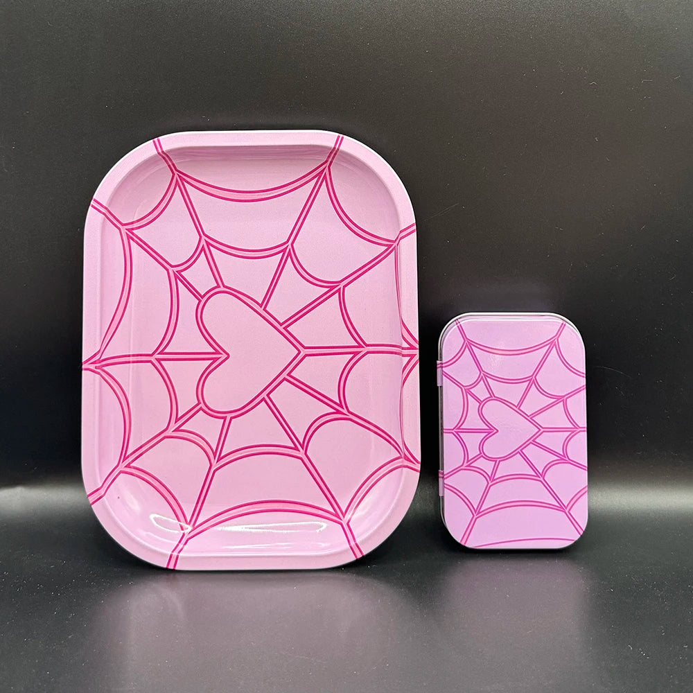 Rolling Tray 18x14 cm Tinplate For Tobacco 2 Pieces