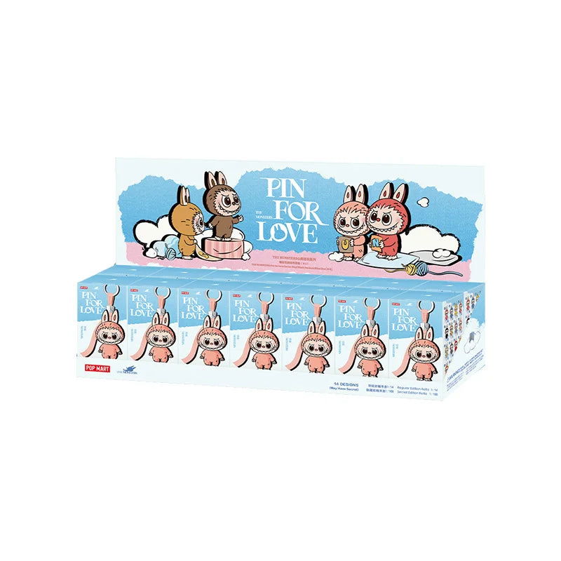 Pop Mart Monsters Mehrfarbige PVC-Brosche Kawaii Kollektion Blindbox
