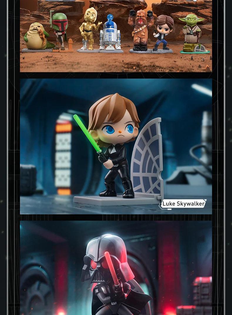 POP MART Star Wars série boîte aveugle devinez sac boîte mystère jouets poupée mignon Anime Figure ornements cadeau by LSDLBoutique.ch