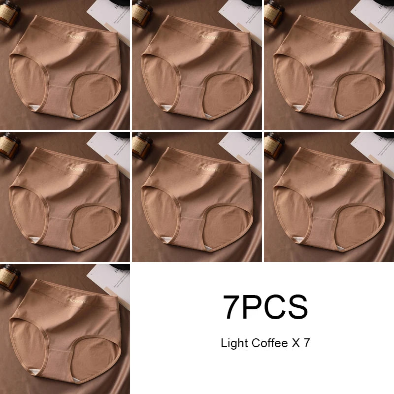 Preference Culotte Taille Haute Coton Beige Marron 7 Pièces