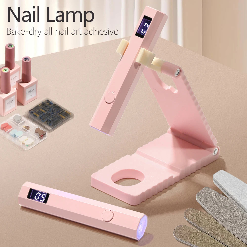 YIKOOLIN pratique lampe sèche-ongles à main UV/LED durcissement des ongles tout le vernis Gel outil d'art des ongles lampe à ongles rechargeable by LSDLBoutique.ch