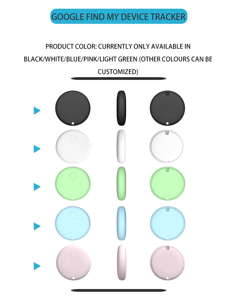 Peocke Mini Étiquette GPS Tracker Circulaire Compacte
