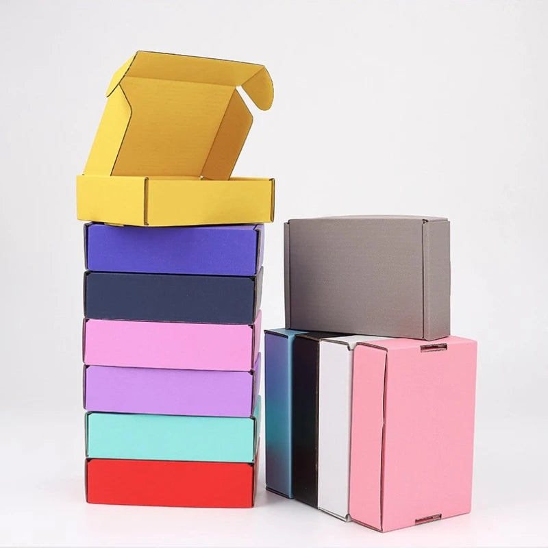 Thick Folding Box, Triple Layer Cardboard, Pack of 10 Colors