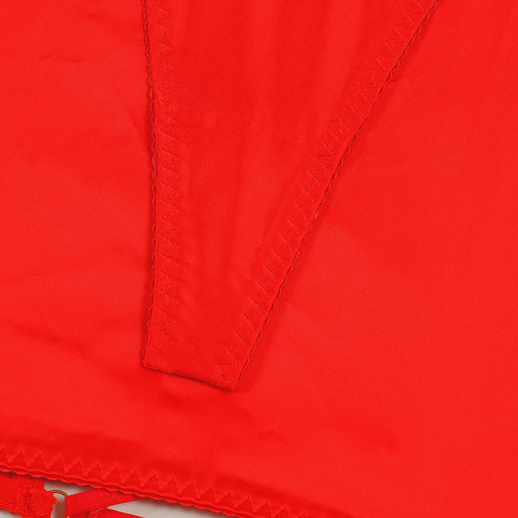 Ellolace Red Lace Push-Up Criss-Cross Bra Lingerie Set