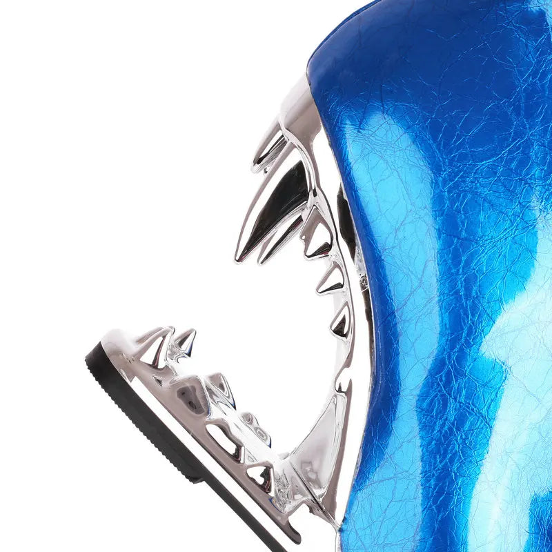 Cuissardes Femme Hautes Au Dessus Du Genou Mollets Larges Dents Tigre Requin