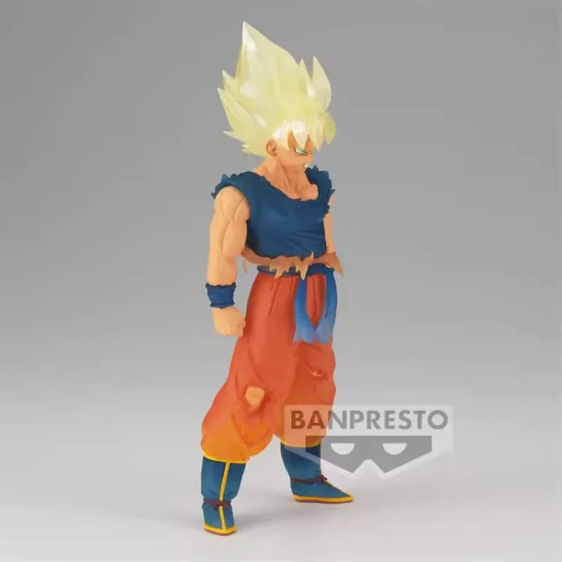 Bandai Original Banpresto Anime Dragon Ball Clearise Son Goku Super Saiyan PVC Action Figures Collection Model Toys