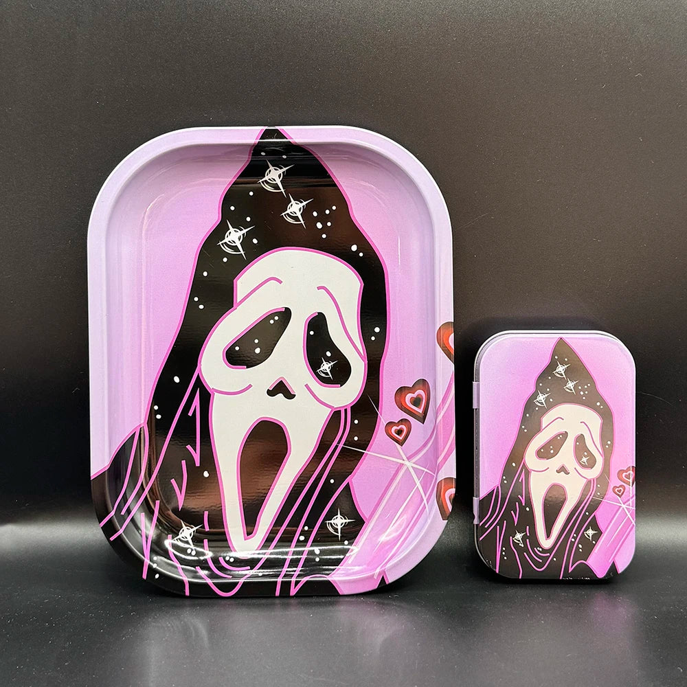 Rolling Tray 18x14 cm Tinplate For Tobacco 2 Pieces