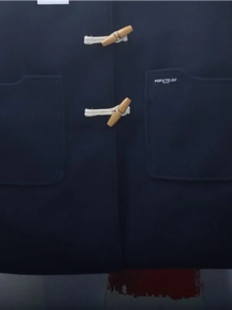 Harajuku Veste Tweed Coton Capuche Doux Pour Fille