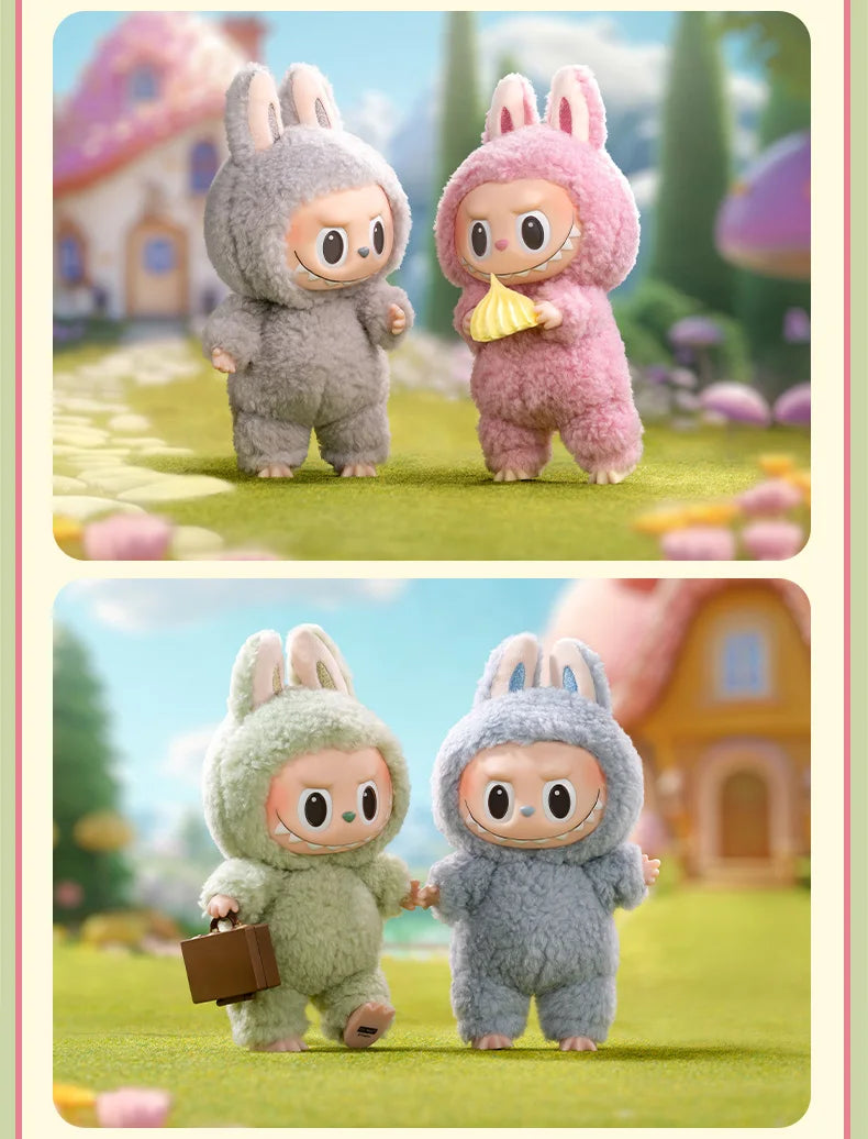 POP MART The Monsters Labubu Figurine Vinyle Marron Macaron