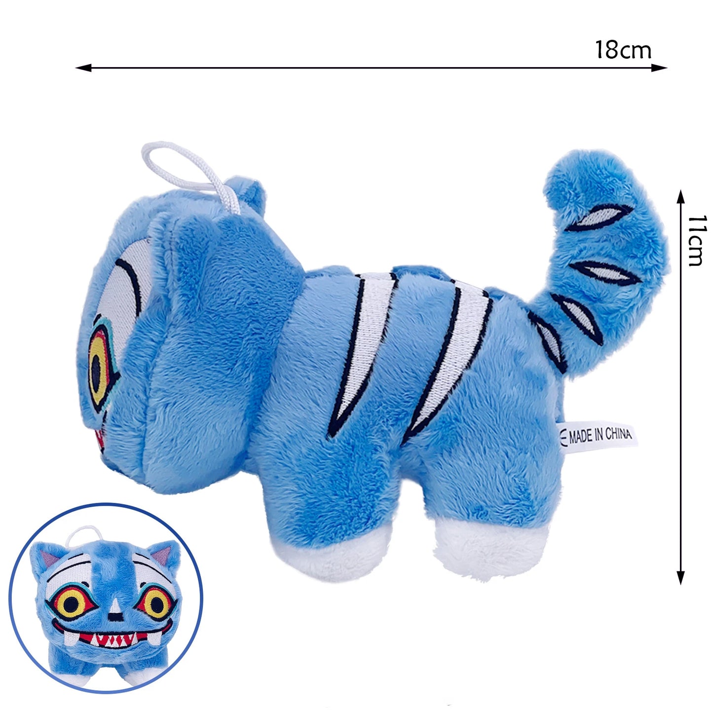 Nouveau Anime Kpop démons chasseurs en peluche mignon violet tigre noir chapeau pie monstre chasse fille groupe en peluche pour les Fans cadeaux by LSDLBoutique.ch