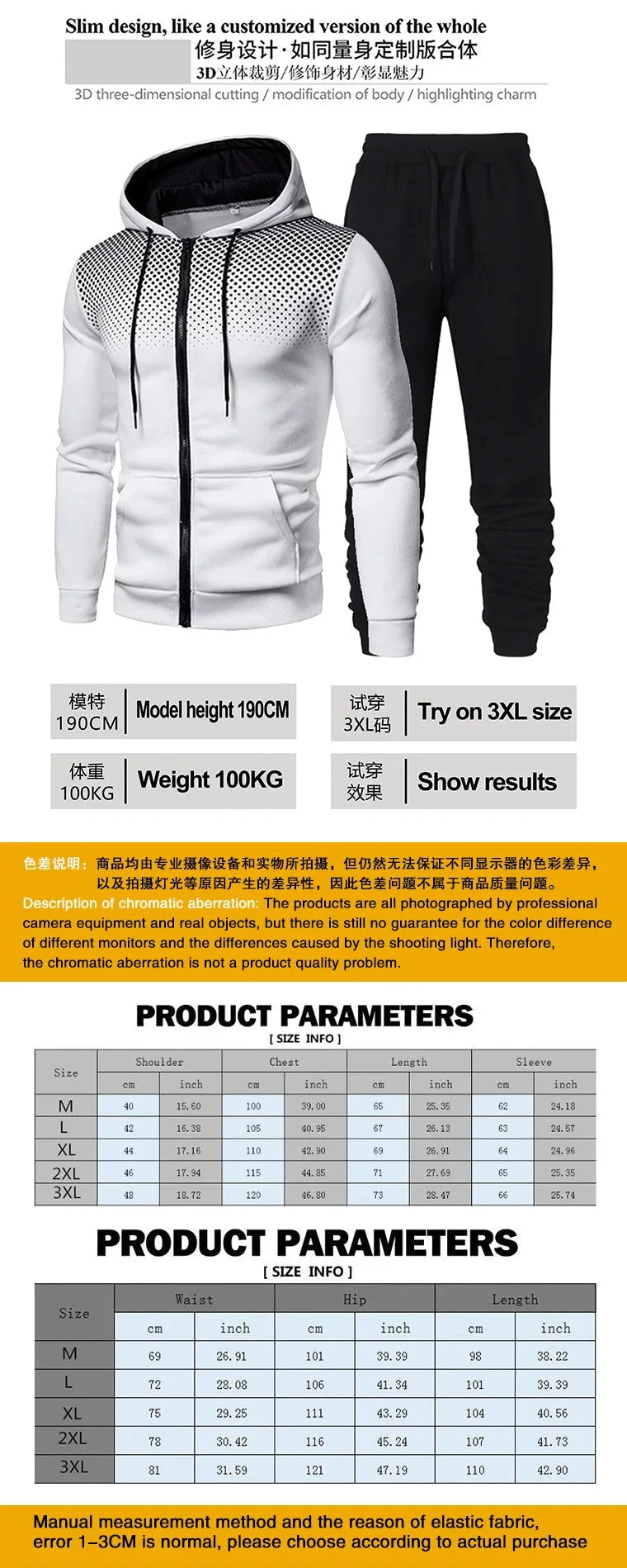 Honda Sweat à Capuche Zip Pois Homme Décontracté Noir