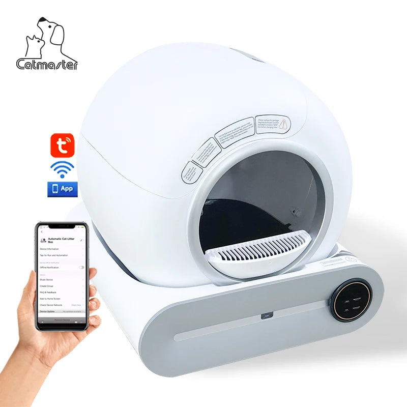 Smart Cat Litter Box Wholesale Luxury Plastic Pet Semi Enclosed Large Self Cleaning Automatic Cat Toilet