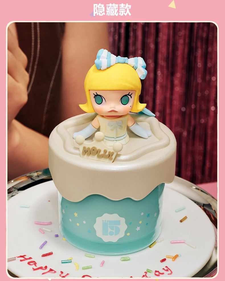 POP MART Figurine PVC 15e Anniversaire Boîte Aveugle