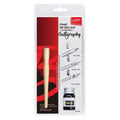 Kit calligraphie manga – 3 plumes acier, porte-plume bois