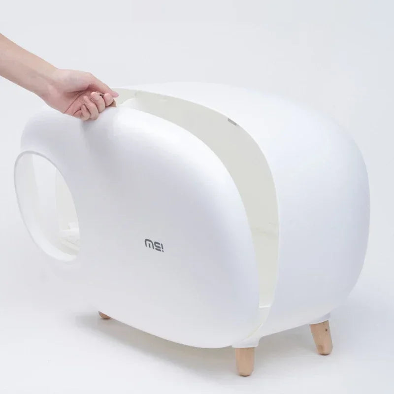 Makesure Cat Litter Box Fully Enclosed Cat Toilet Pet Supplies High-value Cat Toilet Automatic Self-cleaning Litter Box