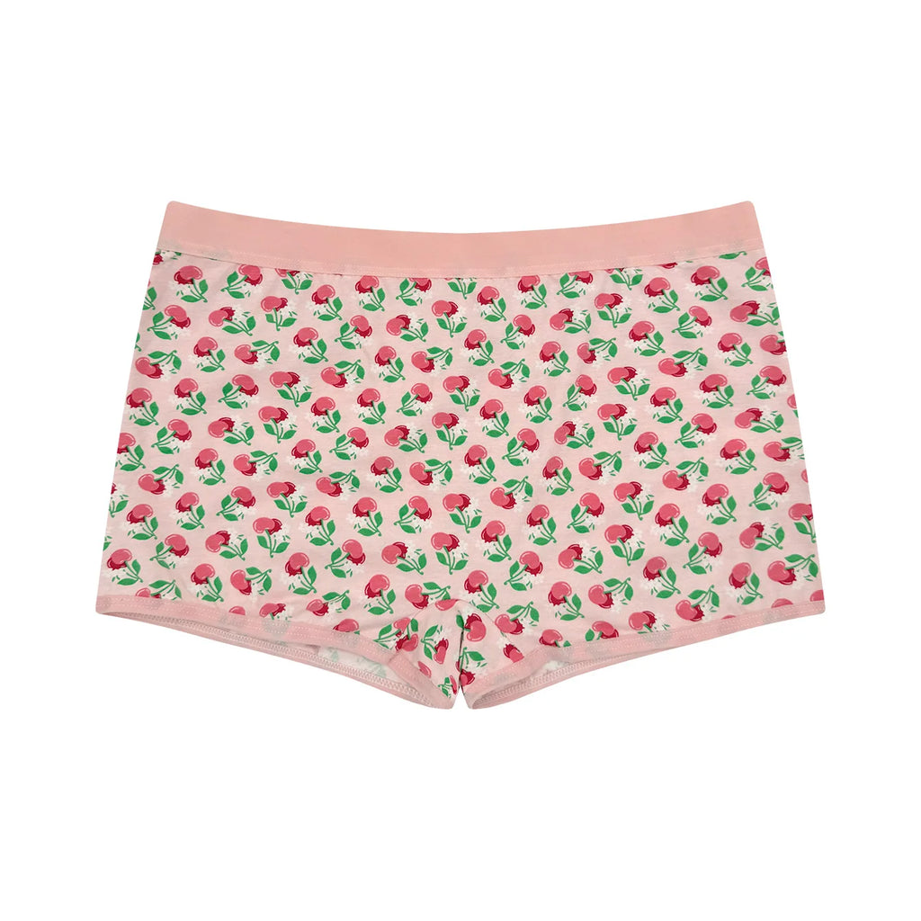 Boxers Coton Élasthanne Imprimé Fruits Fraises Oranges Cerises