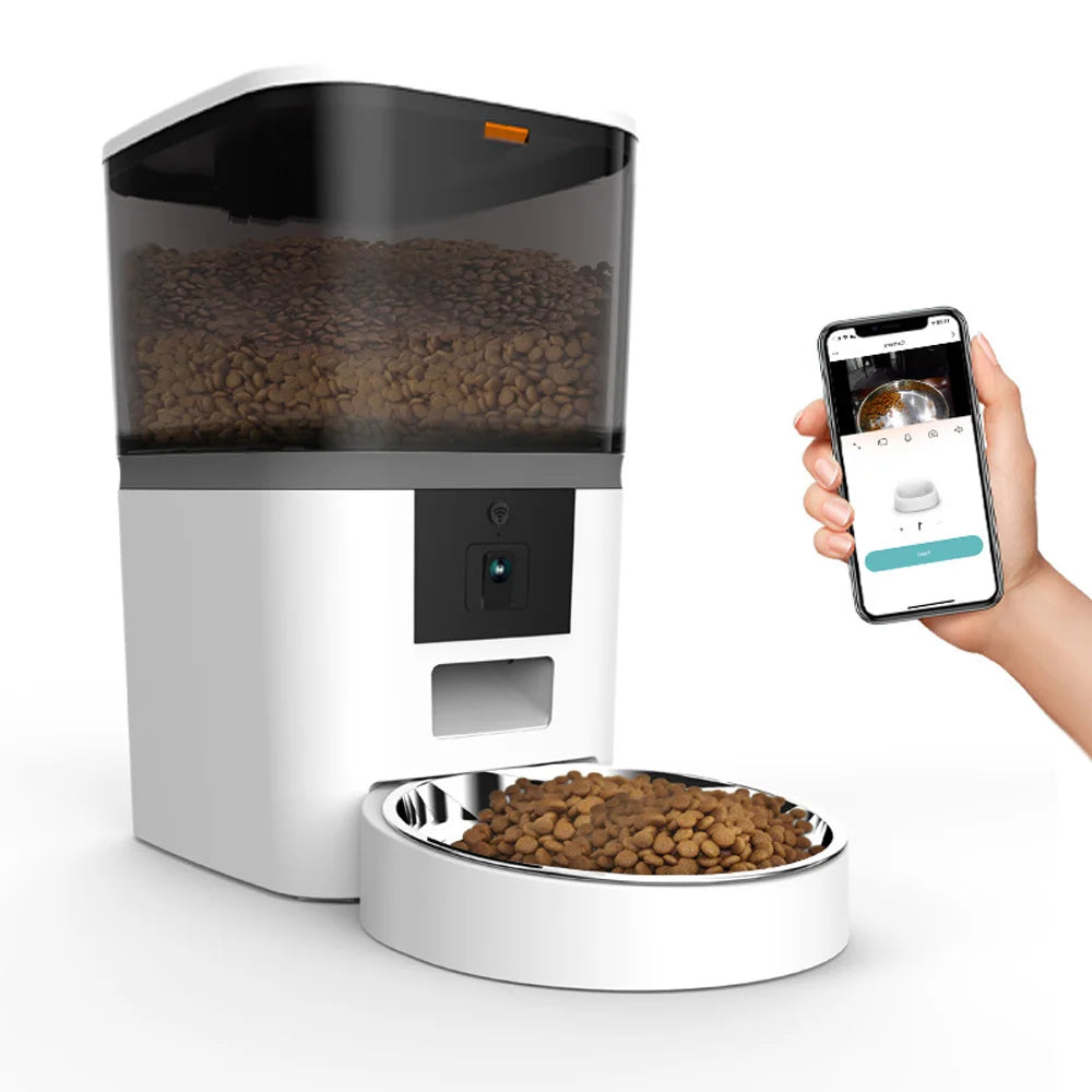 Distributeur automatique de nourriture pour chat – Grande capacité 4 L avec caméra – ZYfeeder