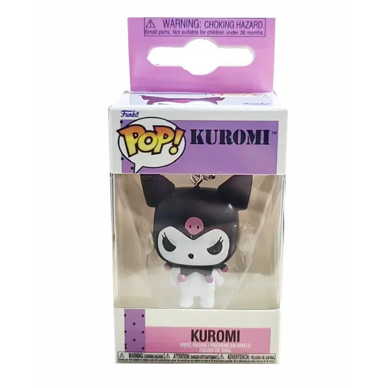 Funko Pop ma mélodie Kuromi avec Baku porte-clés jouet Hello Kitty Pochacco diable Kuromi poche Pop porte-clés modèle à collectionner jouets by LSDLBoutique.ch