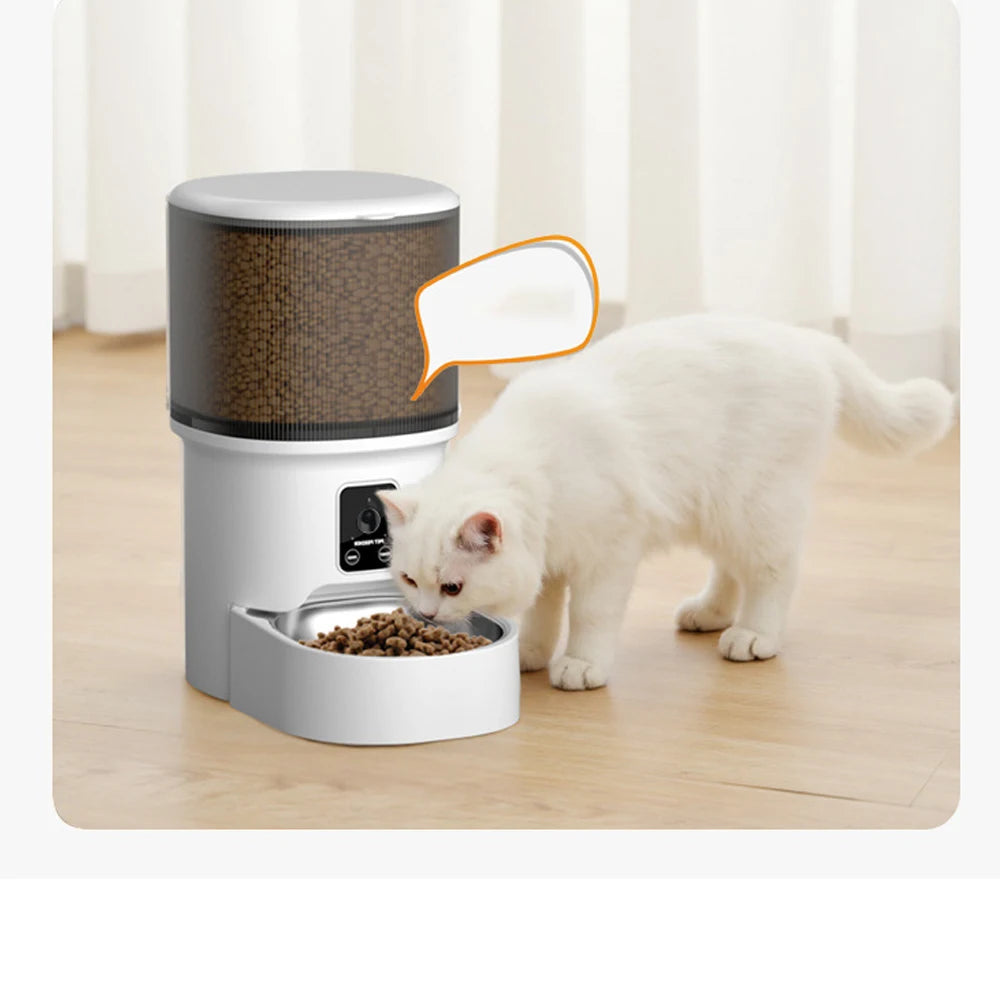 Distributeur de nourriture automatique pour chat et chien – 4L avec écran LCD et programmation horaire