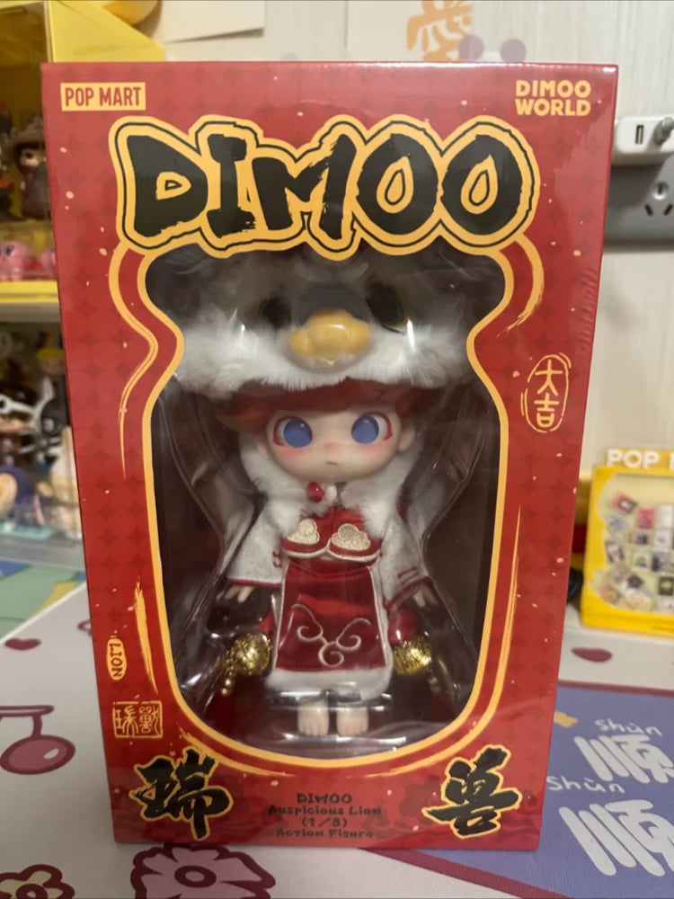 Pop Mart Dimoo Lucky Lion Figurine 1/8 Kawaii