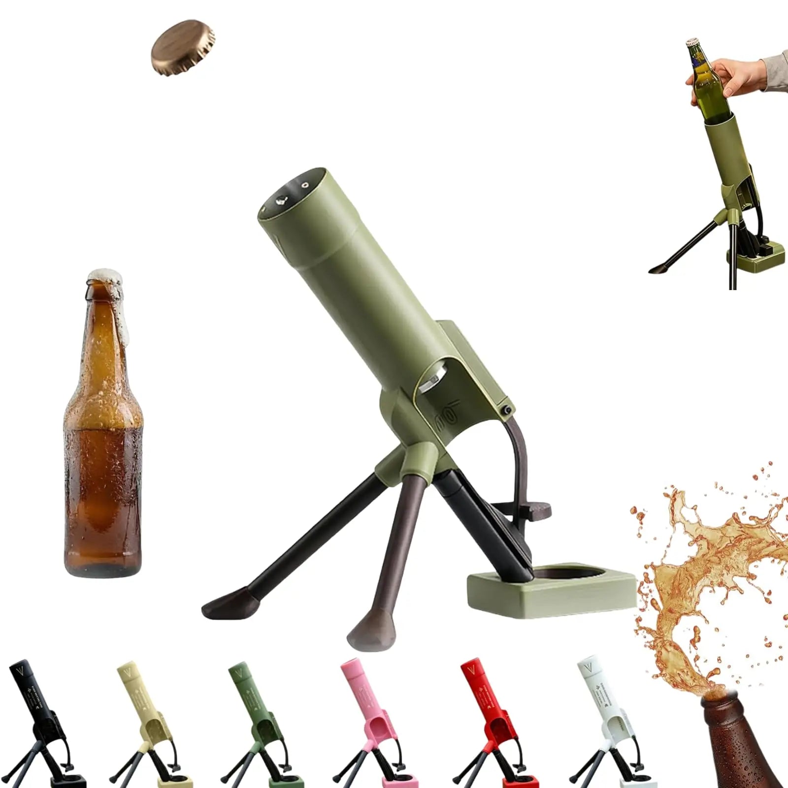 Décapsuleur en forme de mortier de 51 mm