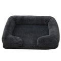 Flyffy Lit Carré Peluche Pour Animaux Gris Douillet - LSDLBoutique