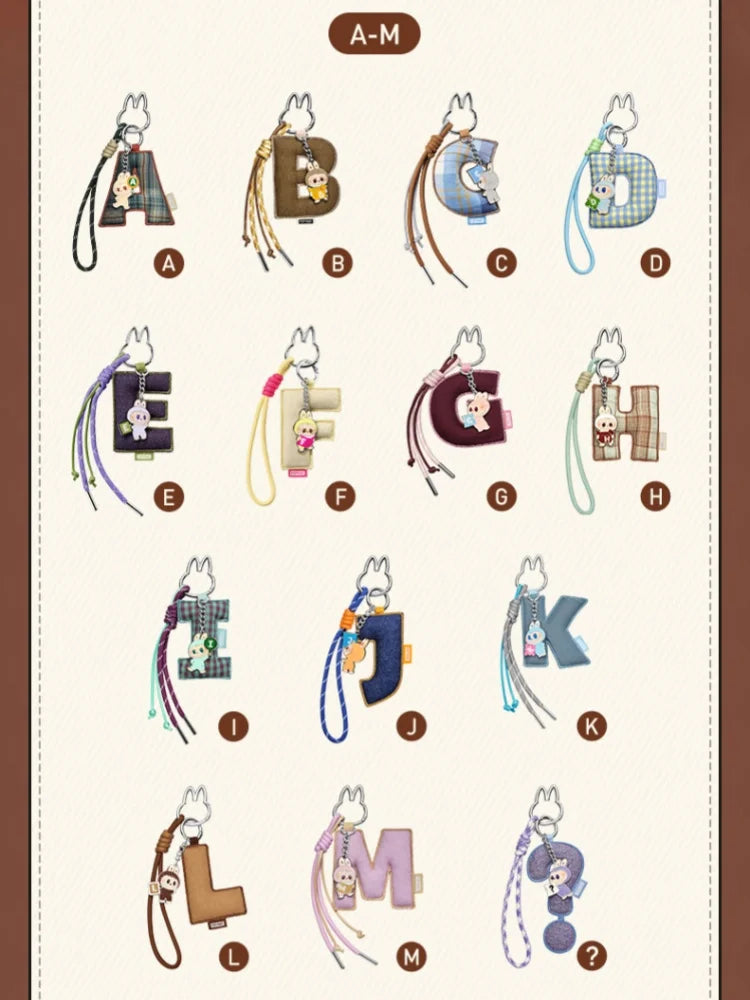 POPMART les monstres broche pour amour série lettre pendentif boîte aveugle devinez sac boîte mystère jouets poupée Anime Figure ornements cadeau by LSDLBoutique.ch