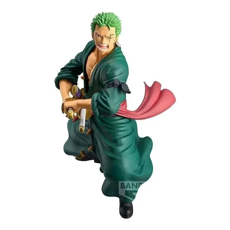 Bandai Original Banpresto Anime One Piece Grandista Roronoa Zoro PVC Figure Model Collector Toy Birthday Christmas Gift