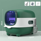 Odor Isolation, Dual-purpose, Foldable Design, Can Accommodate Cats Weighing Less T ,Closed Cat Litter Box, Splash Proof