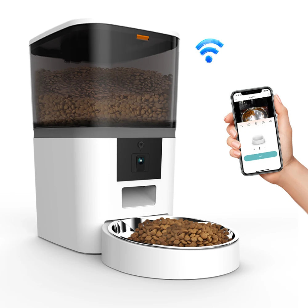 Distributeur automatique de nourriture pour chat – Grande capacité 4 L avec caméra – ZYfeeder