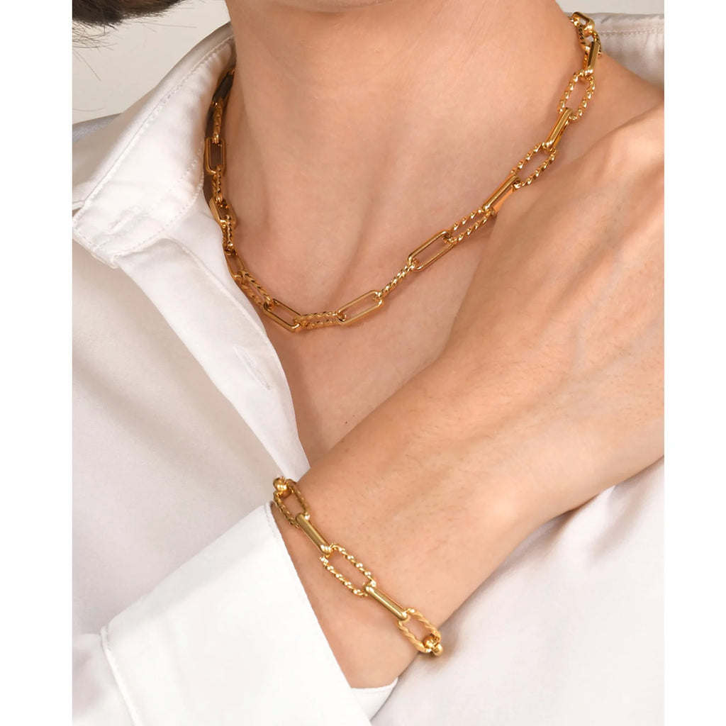 Bracelet trombone réglable – Acier inoxydable