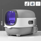 Odor Isolation, Dual-purpose, Foldable Design, Can Accommodate Cats Weighing Less T ,Closed Cat Litter Box, Splash Proof