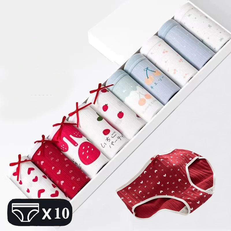 Jog MCERG Culotte Femme Coton Élasthanne Doux Lot de 10