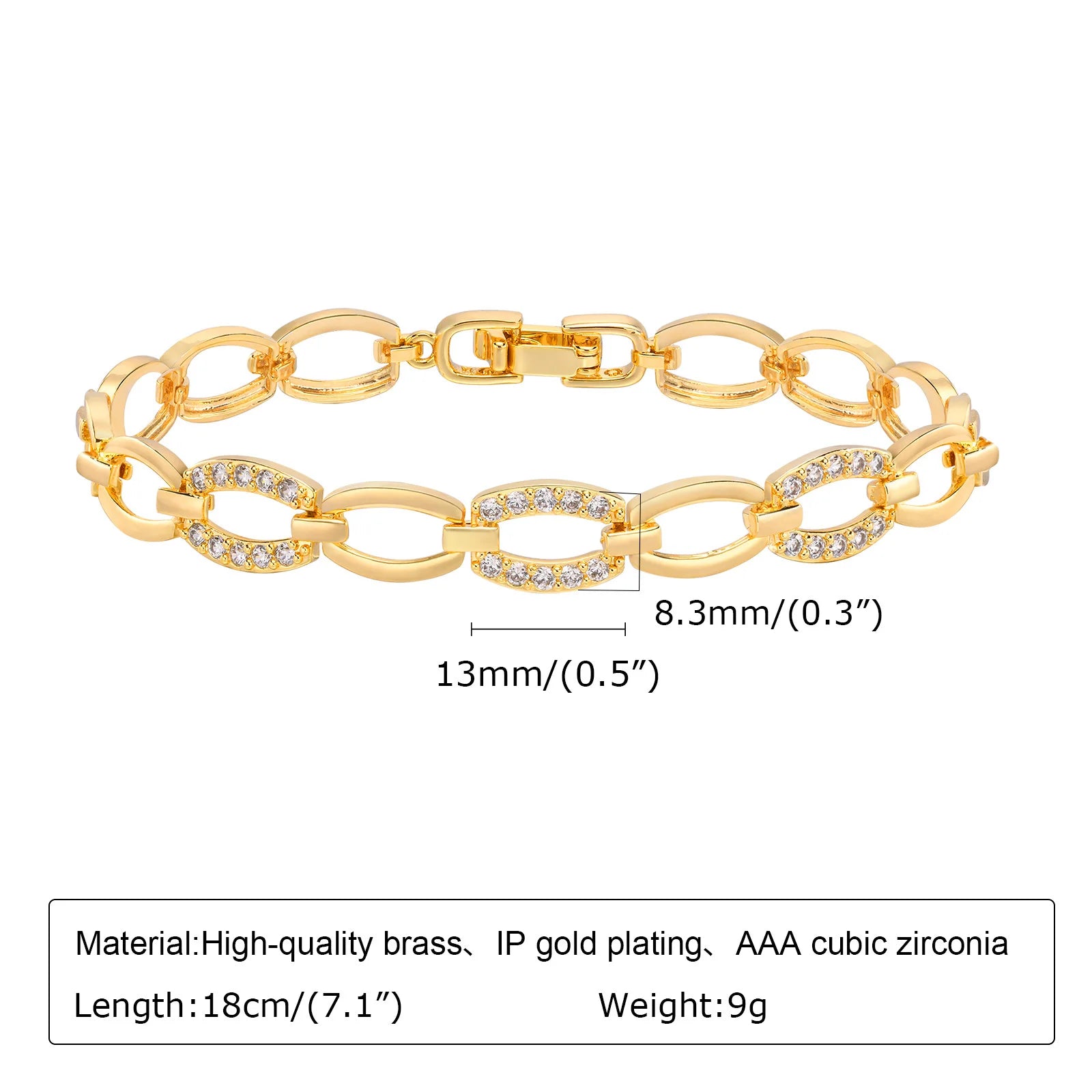 Bracelet trombone réglable – Acier inoxydable