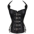 Corselet simili cuir dos-nu steampunk – Style gothique punk