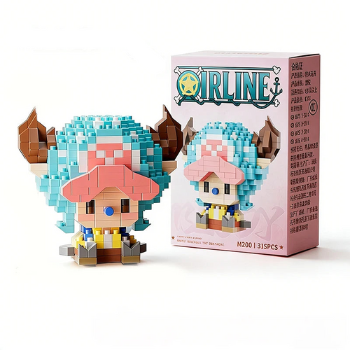 Mini Building Block Figure – One Piece Characters – Anime Building Block Chopper Buggy Zoro Robin