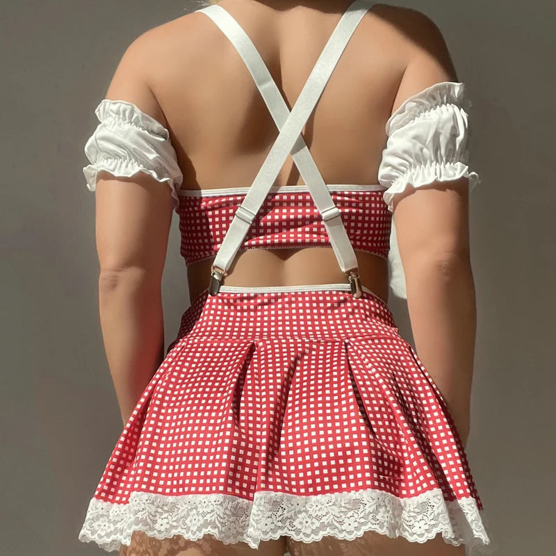 Costume cosplay uniforme scolaire dentelle – Greta