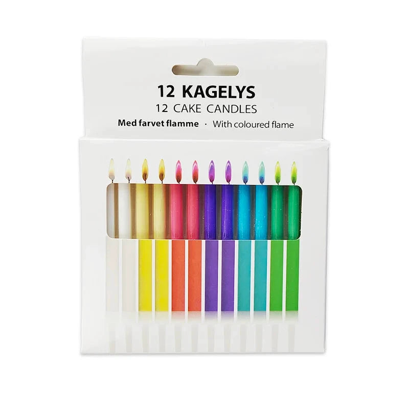KAGELYS Bougies d'anniversaire Arc-en-Ciel Flamme Colorée