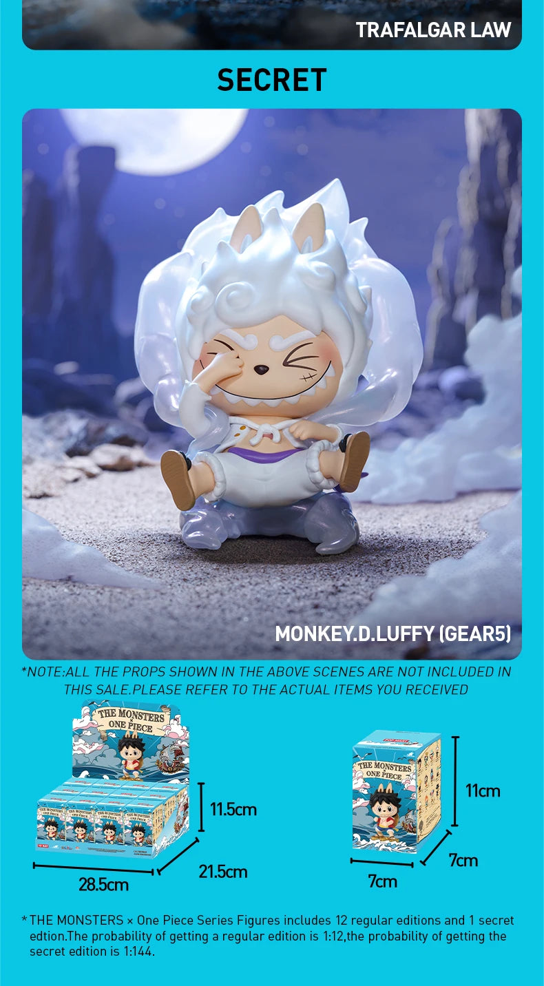 POP MART THE MONSTERS X une pièce série boîte aveugle jouets Kawaii Anime figurine Surprise boîte mystère poupées filles cadeau by LSDLBoutique.ch