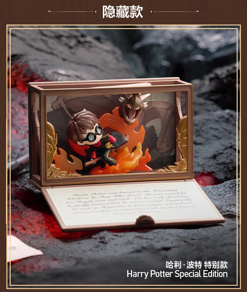 POPMART Harry Potter Poudlard série biographique boîte aveugle devinez sac jouets originaux poupée mignon Anime Figure ornements cadeau by LSDLBoutique.ch