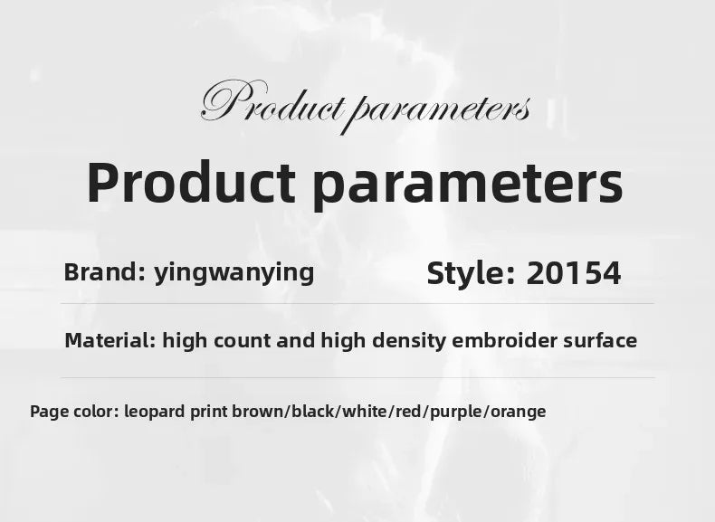 Les Secrets de Léa Ensemble Sous Vetements Maille Creuse Léopard Chaîne Métal