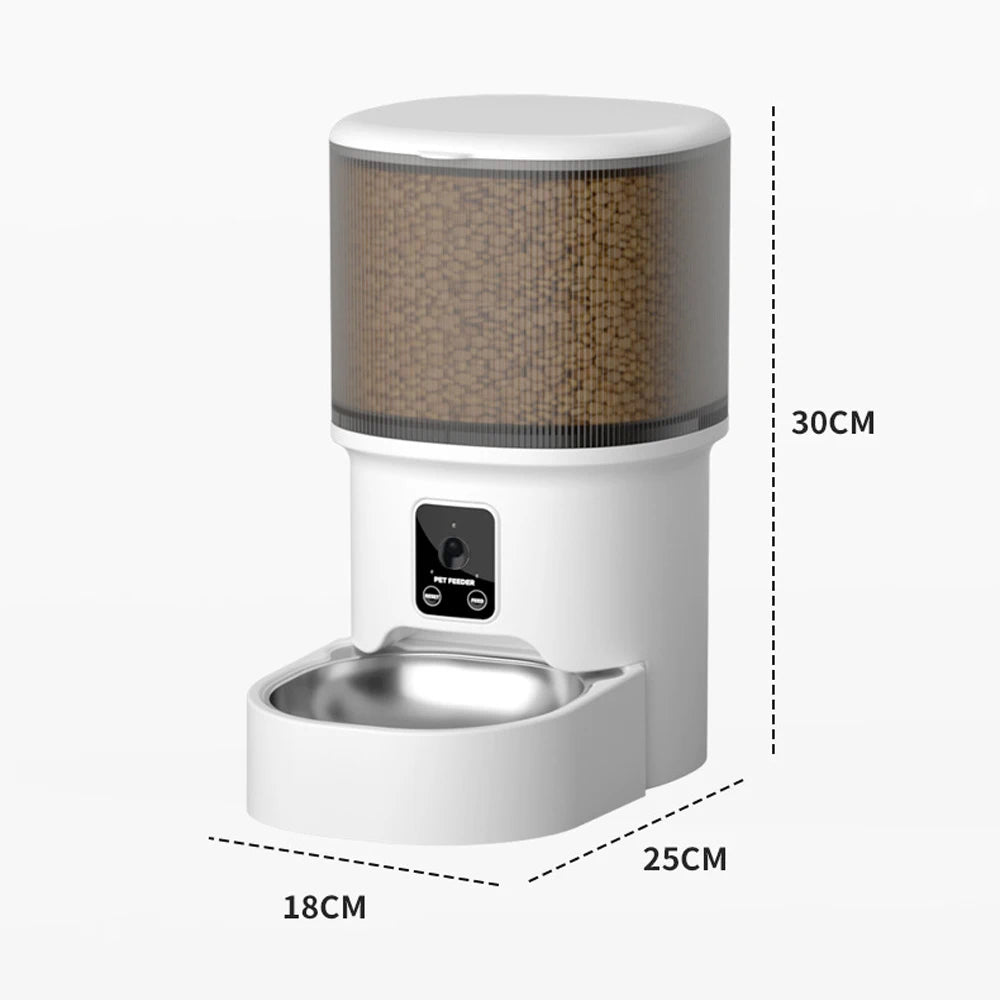 Distributeur de nourriture automatique pour chat et chien – 4L avec écran LCD et programmation horaire