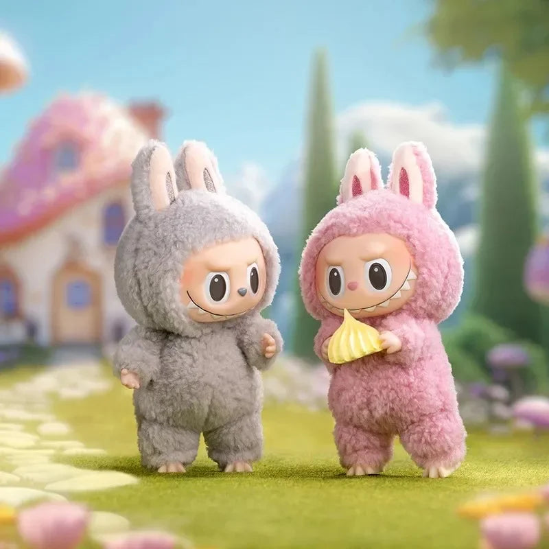 POP MART The Monsters Labubu Figurine Vinyle Marron Macaron