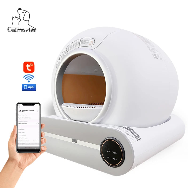 Smart Cat Litter Box Wholesale Luxury Plastic Pet Semi Enclosed Large Self Cleaning Automatic Cat Toilet
