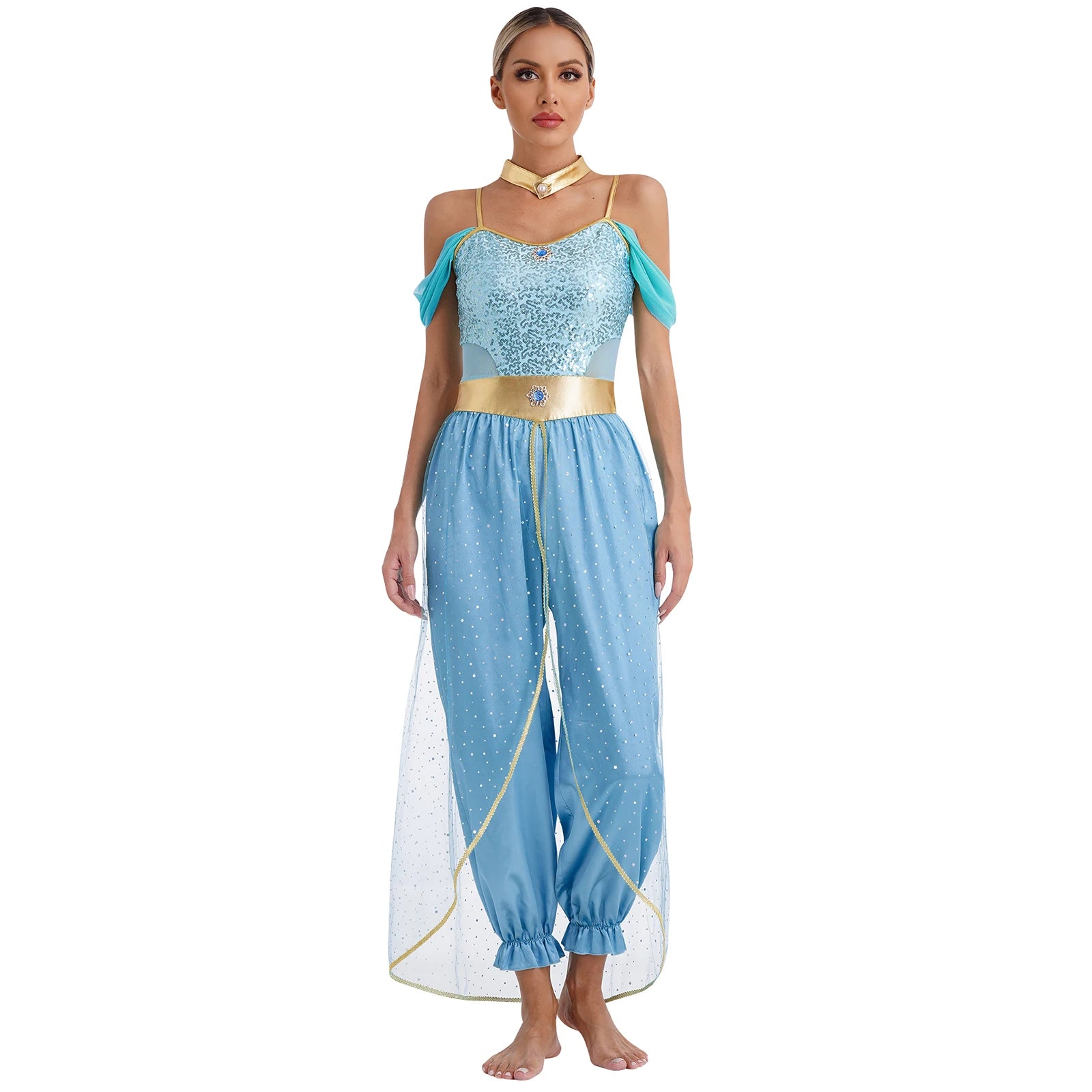 Oriental Princess Costume — Embroidered Outfit for Festivals and Themed Parties