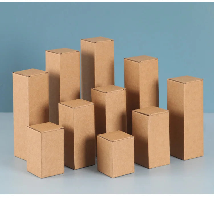 Corrugated Rectangular Cardboard Packaging Boxes, Pack of 20