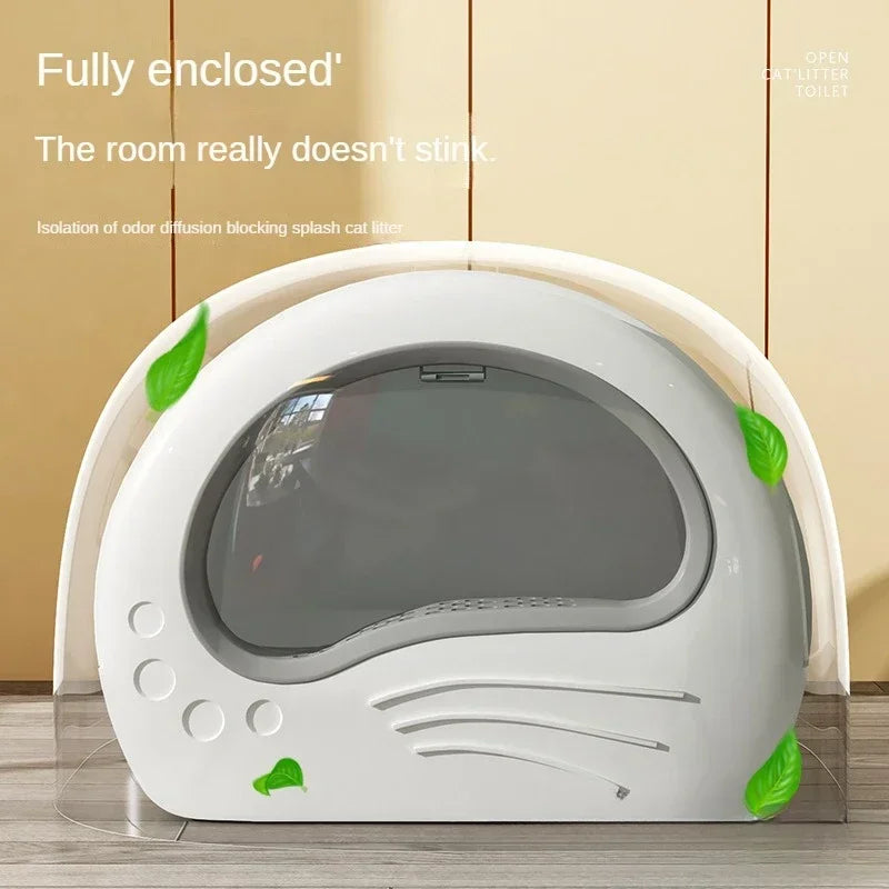 Cat litter box oversized fully enclosed drawer type side double door deodorizing cat toilet cross-border giant drawer cat litter