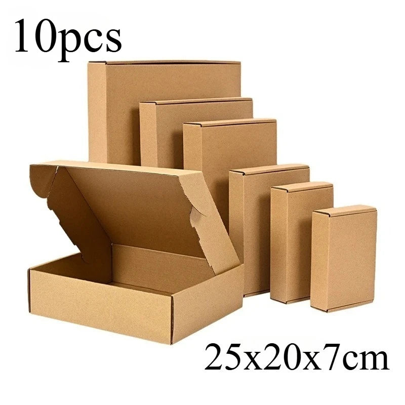 Brown Corrugated Mailer Box Shipping Packs 5 10 20