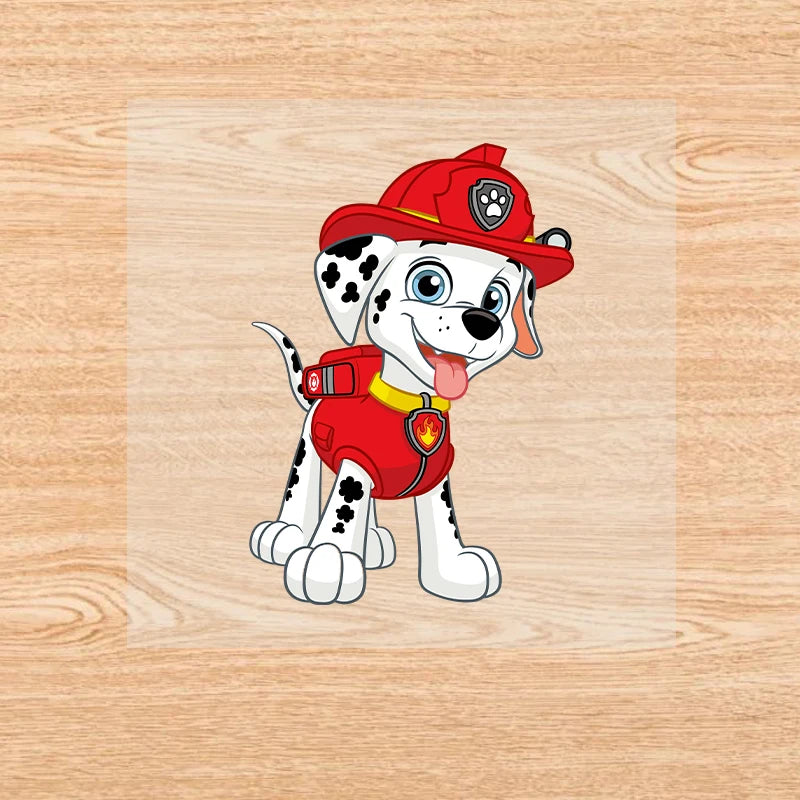 PAW Patrol-Autocollants de vêtements de dessin animé mignons, fer sur des patchs, autocollants de transfert de chaleur Anime Kawaii, cadeau de bricolage cool, fête de vacances by LSDLBoutique.ch